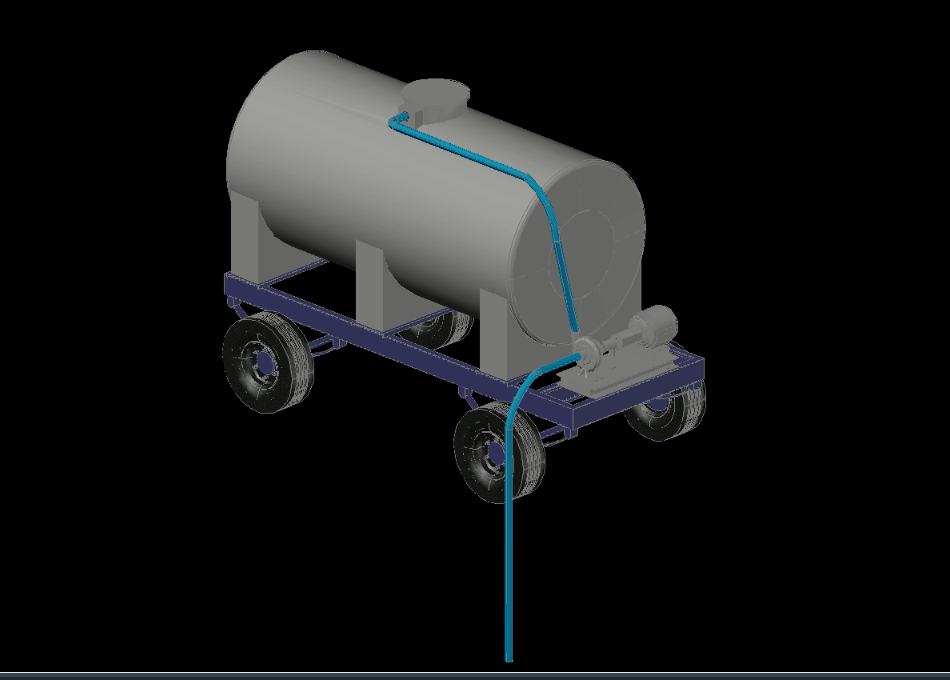 camion à boues modèle 3D