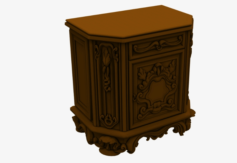 3D antike Möbel