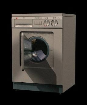 Maquina de Lavar Roupa 3D