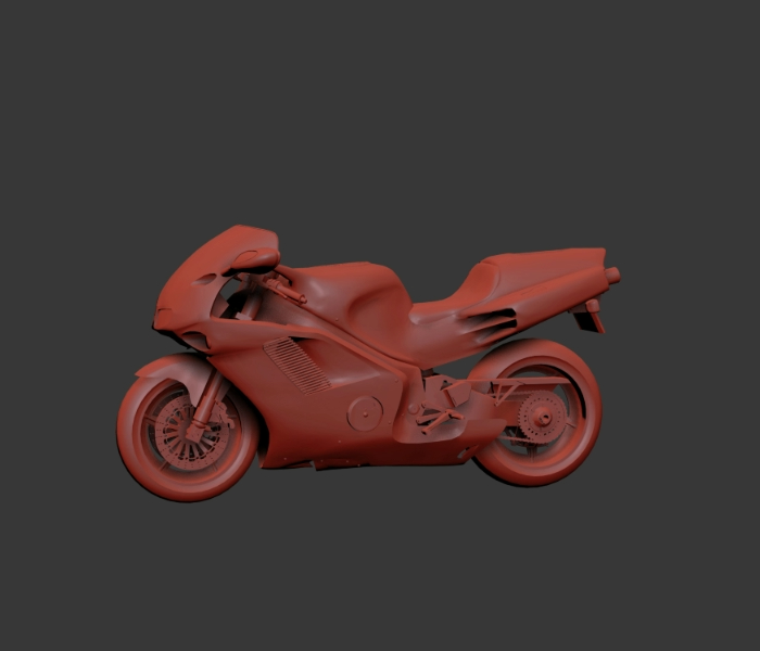 Motocicleta 3d - honda