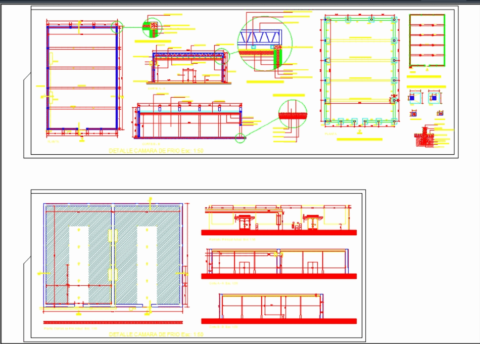 Cold chamber in AutoCAD | CAD download (209 KB) | Bibliocad gas refrigerator schematic 