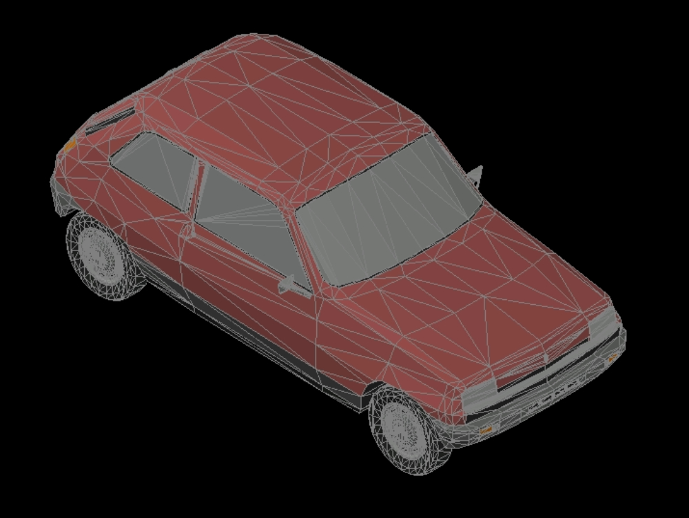 Automóvil Renault 5 en 3D.