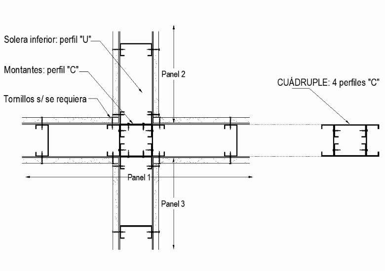 Plano steel framing dwg