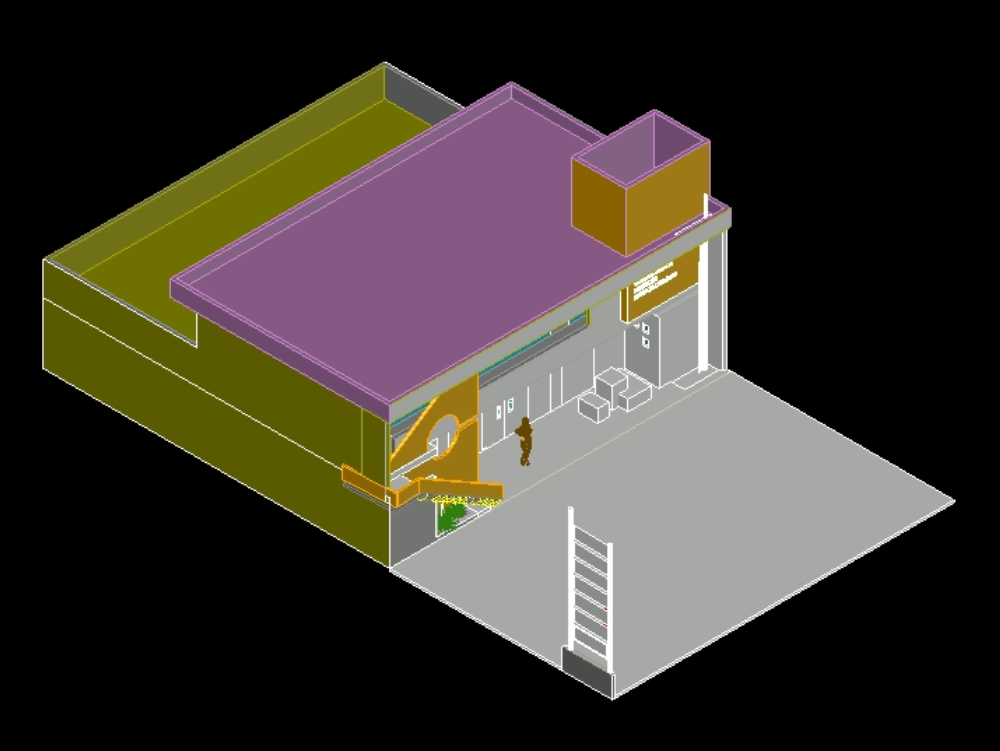 Medical clinic in 3d.