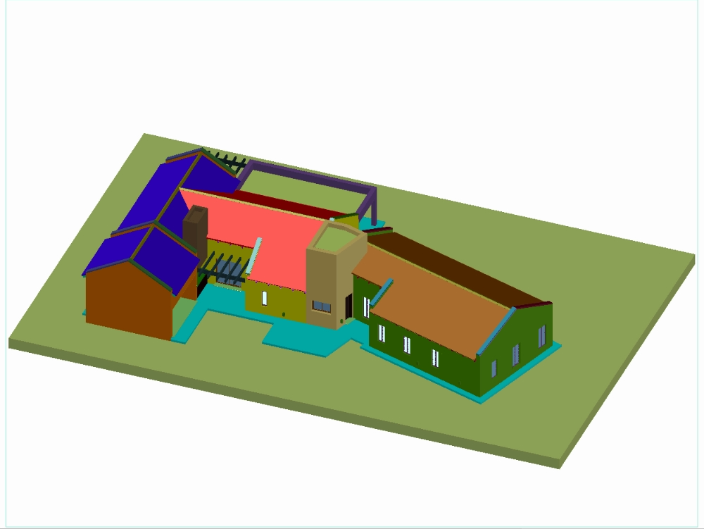 3D-Landhaus