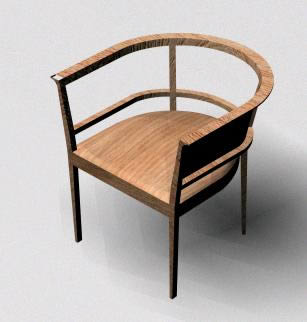 Cadeira - chaise 3d