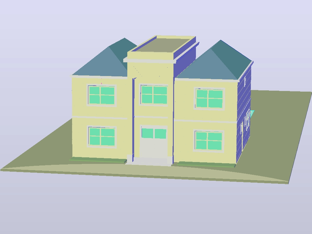 country house in 3d