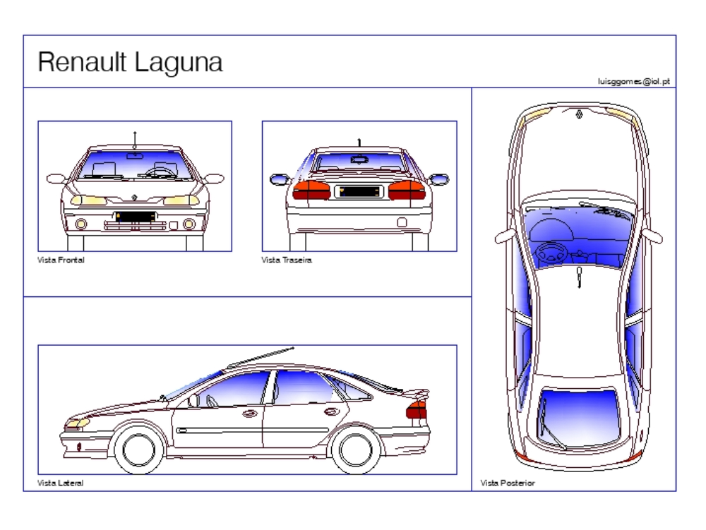 Automóvil Renault Laguna.