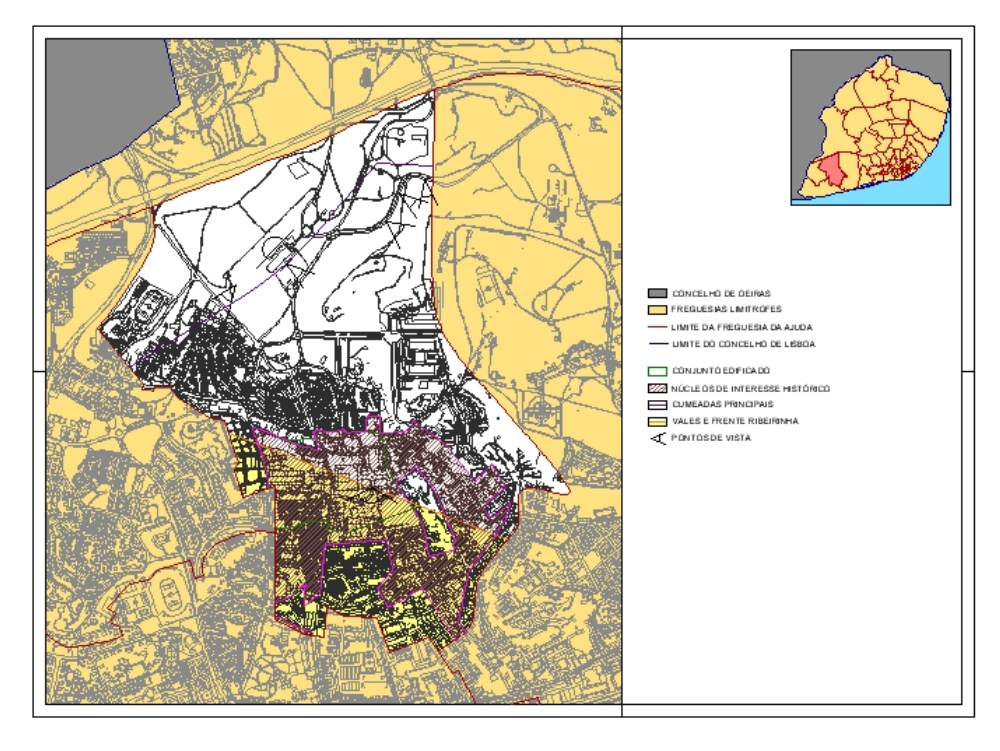 urban map of lisbon