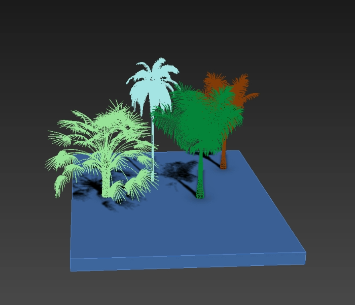 3d Palms tree