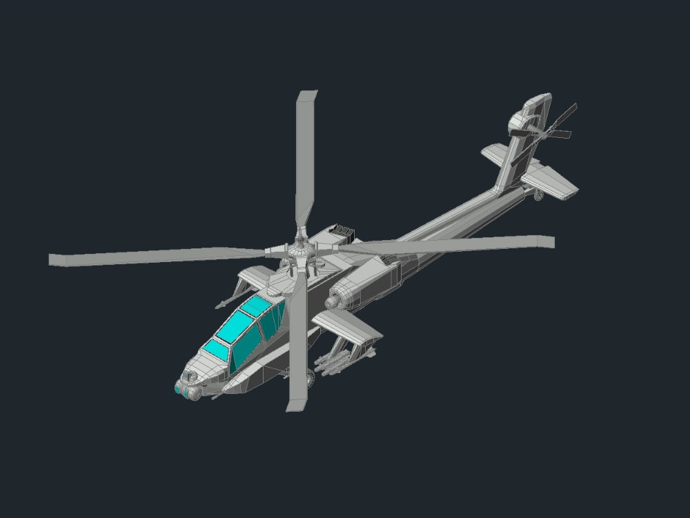 Helicóptero  3D