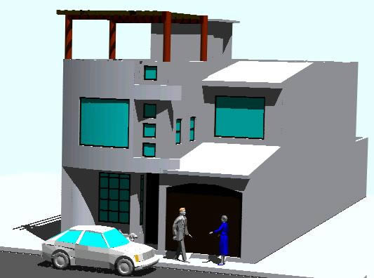 Maison liée 3D