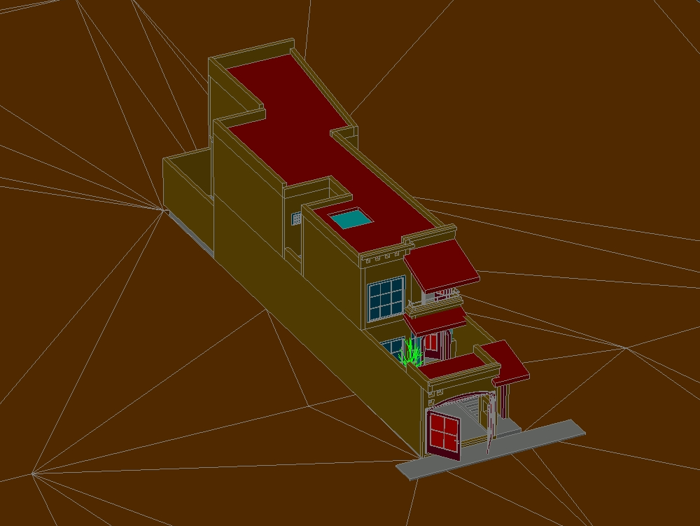 Chambre de la maison en 3D