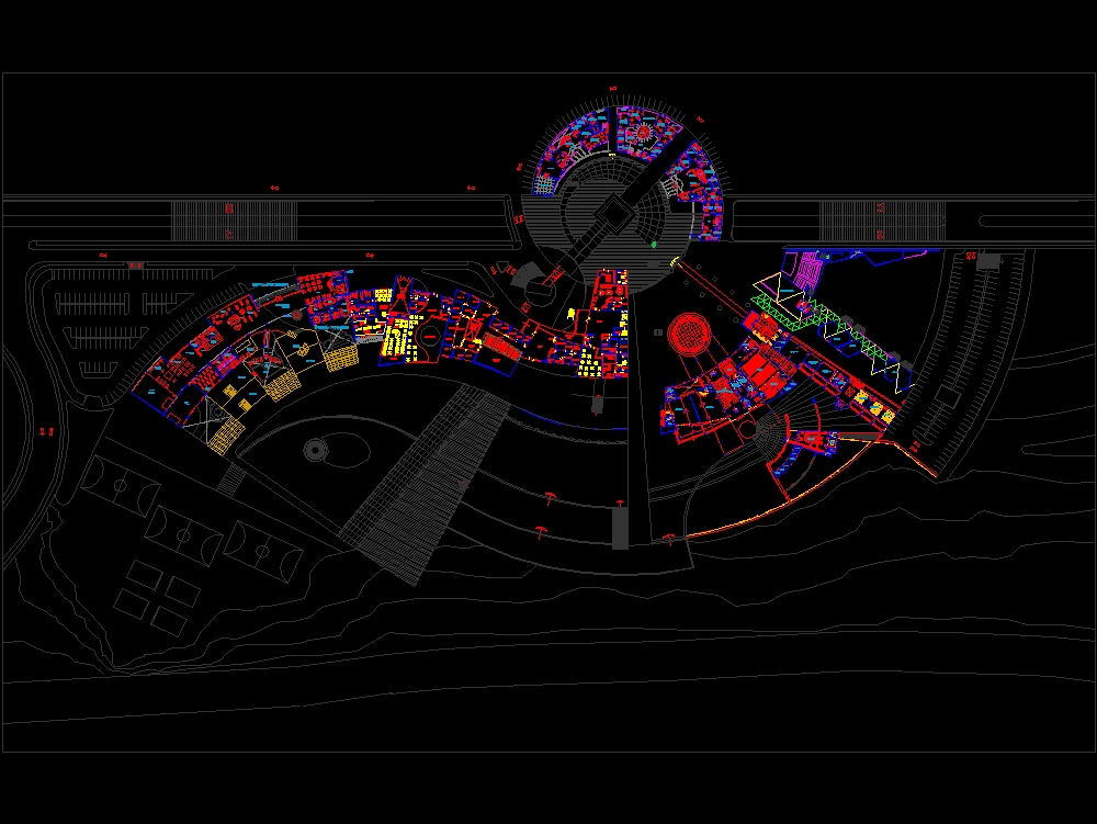 Planos De Centro Cultural En Autocad Descargar Cad Mb Bibliocad The