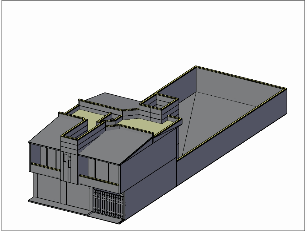 3D-Haus mit Gesch�ftsr�umen