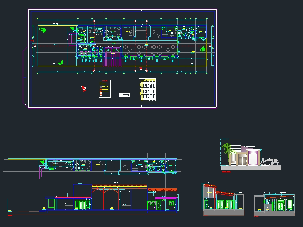 Salão de eventos em AutoCAD, Baixar CAD Grátis (287.57 KB)