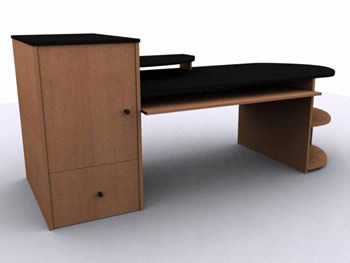Mesa de computador 3d
