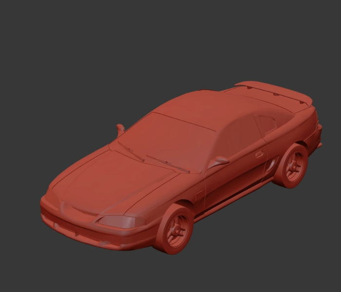 Automóvil Ford Mustang 3D
