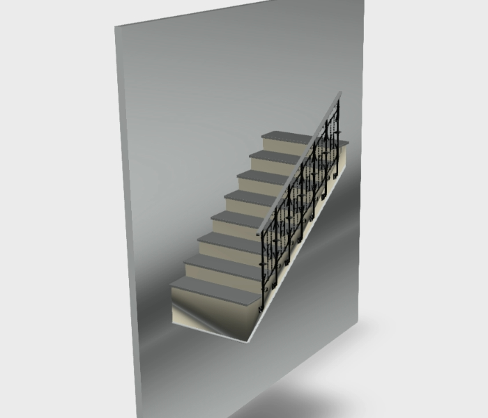 3d vieil escalier