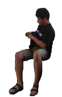 Man sitting