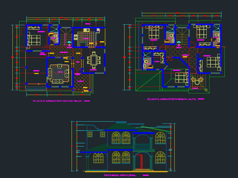 duplex-house-in-autocad-download-cad-free-127-49-kb-bibliocad