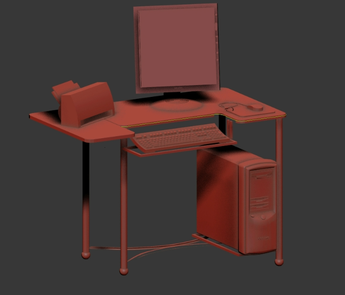 3d Computer Desk
