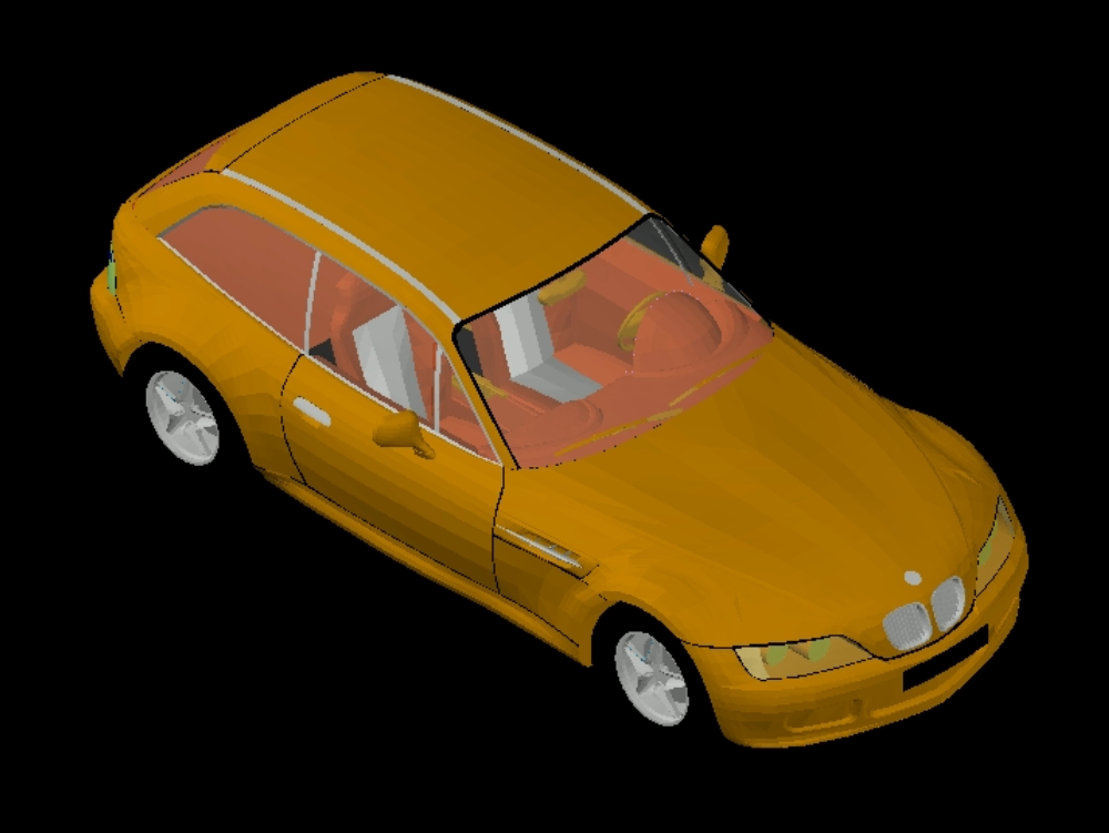 Automobil in 3D.