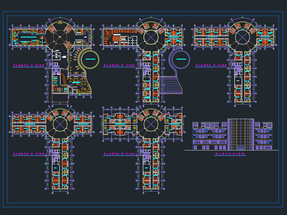 Hotel in AutoCAD | Download CAD free (391.89 KB) | Bibliocad electrical plan design pictures 