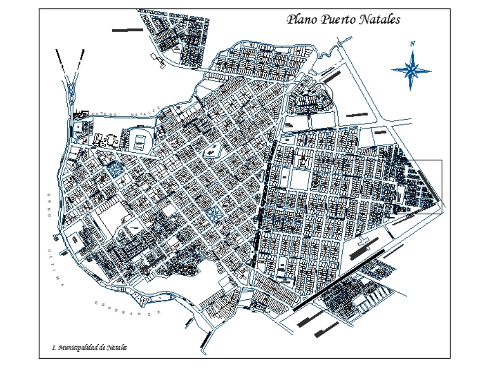 Puerto Natales map