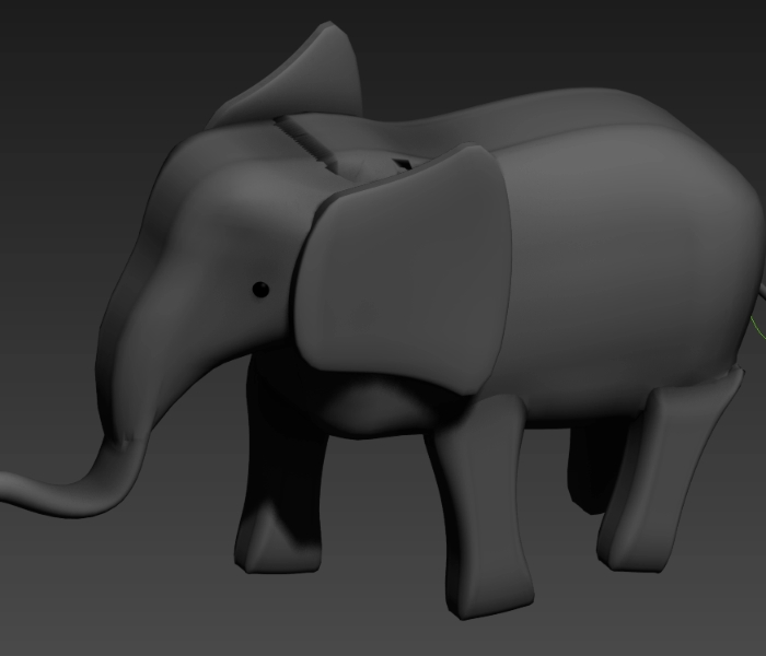 3d Elephant