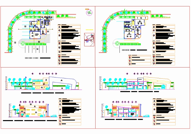 Subestación de bomberos en AutoCAD Descargar CAD (7.8 MB