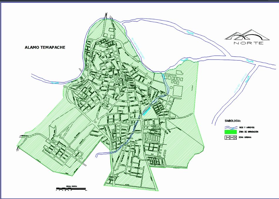 Alamo - veracruz flood zone plane in AutoCAD | CAD (196.08 KB) | Bibliocad