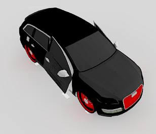 Automovil Audi 3d