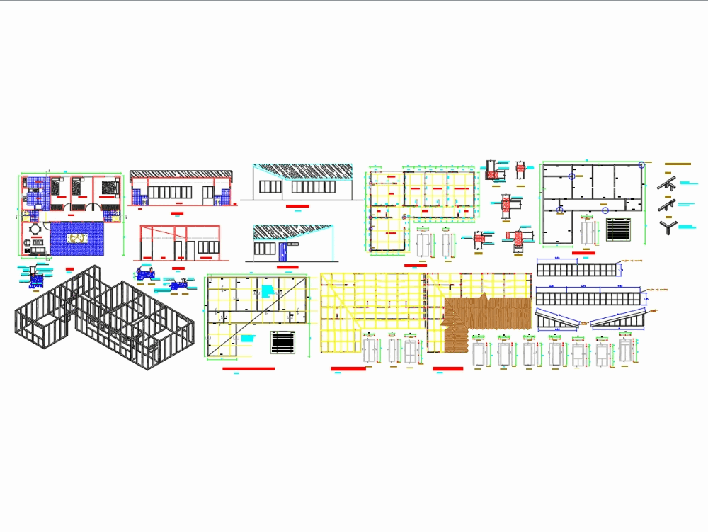House - woodframe details in AutoCAD | CAD download ( KB) | Bibliocad