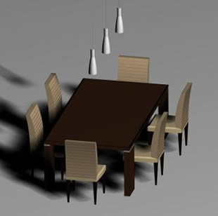 Table à manger 3D