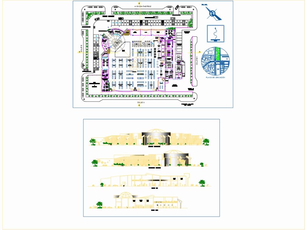 Supermarket in AutoCAD | Download CAD free (1.43 MB) | Bibliocad