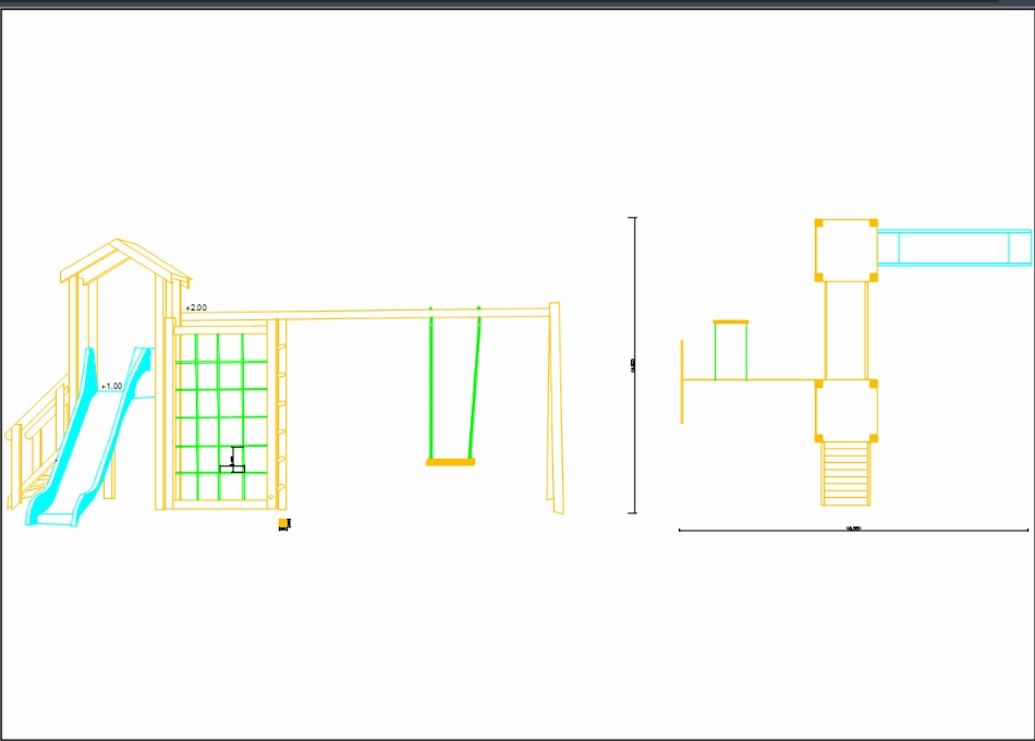 Modulo para juegos de niños en isometrico