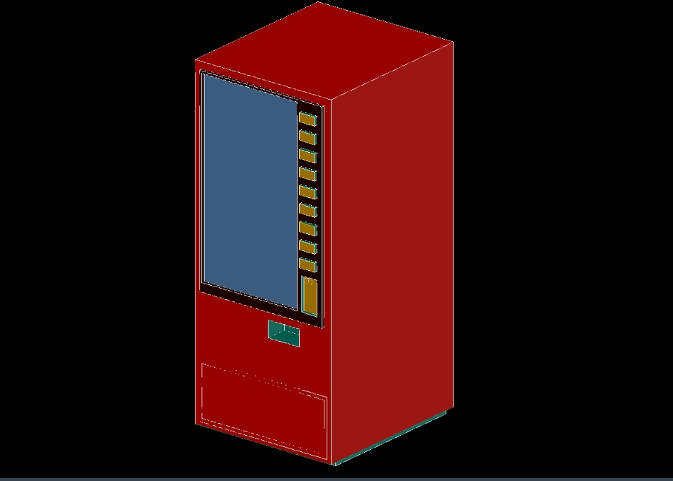 máquina de refrigerante 3d