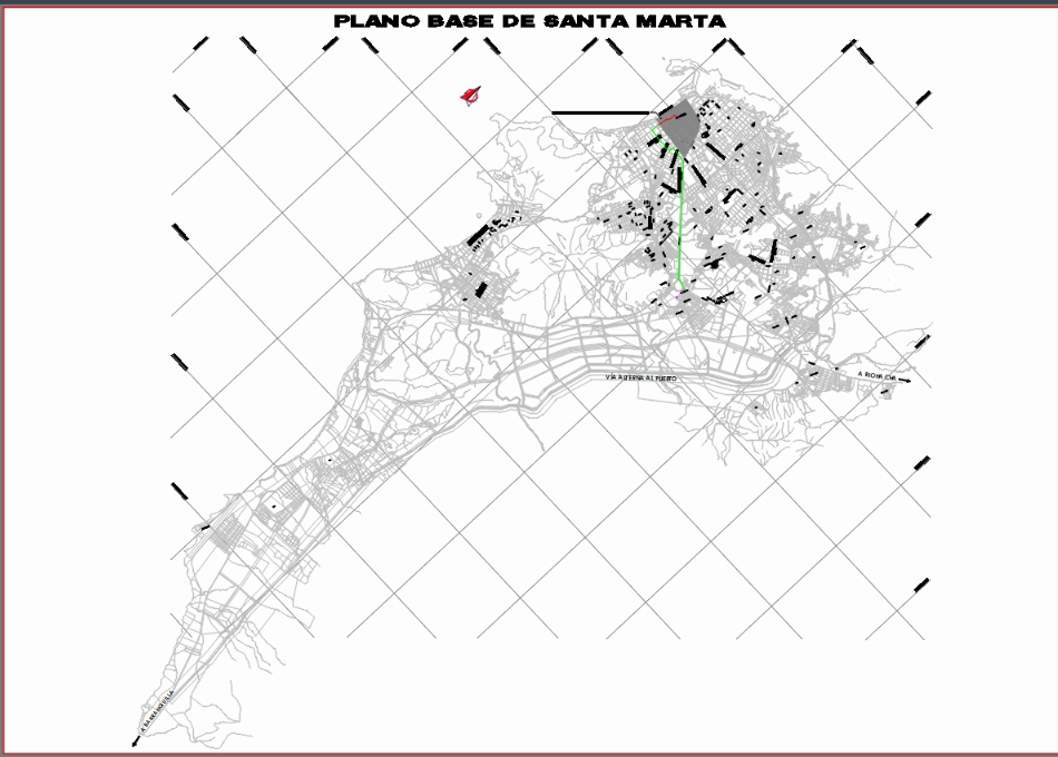 Santa Marta map
