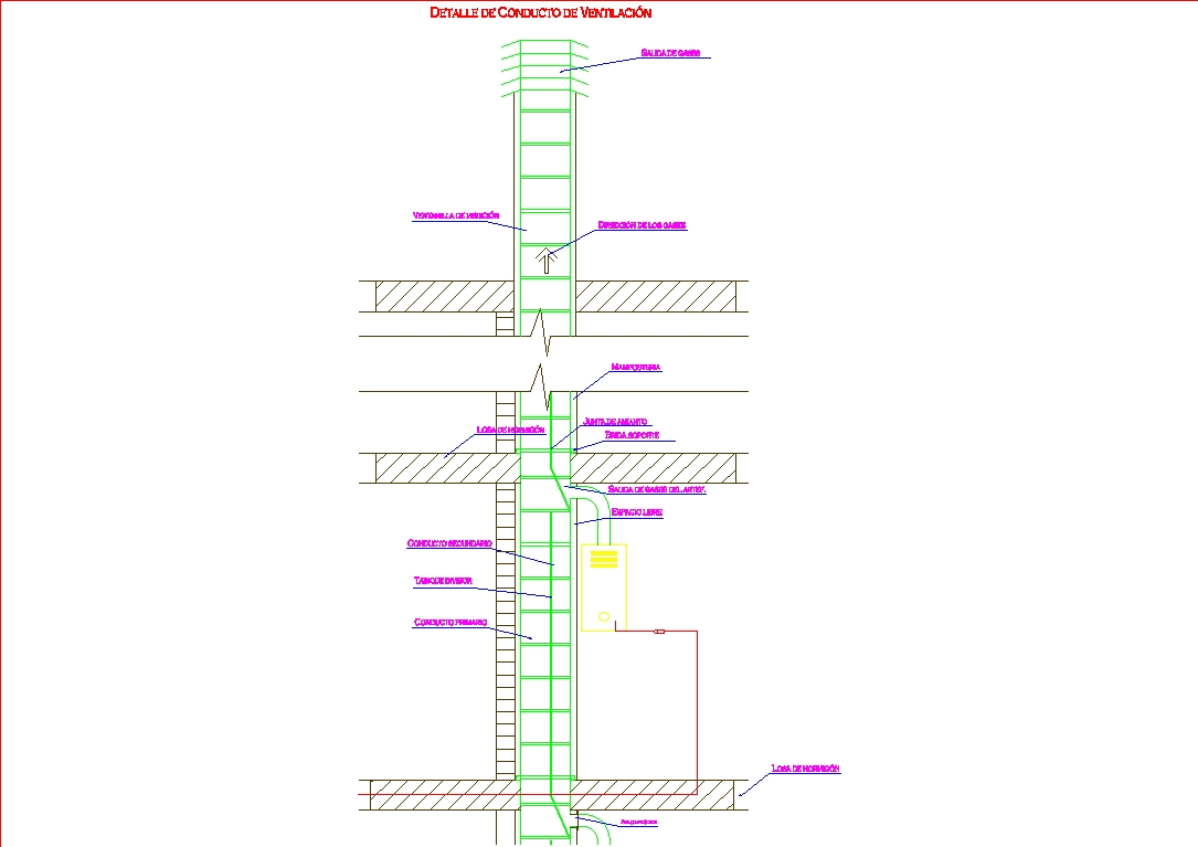 Individual vent in AutoCAD | Download CAD free (19.91 KB) | Bibliocad