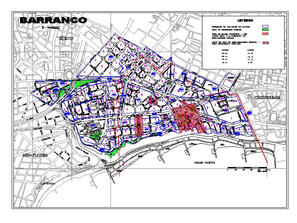 Distrito de barranco -lima - peru en AutoCAD | CAD (719.35 KB) | Bibliocad