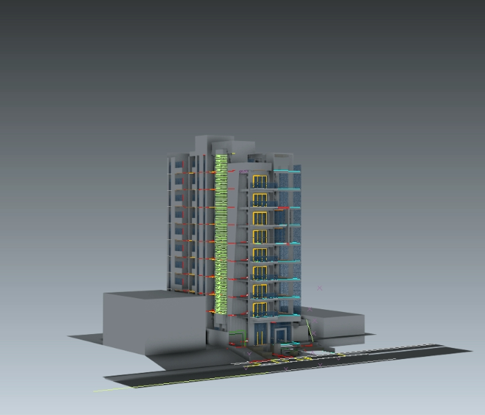 3d Apartment Building