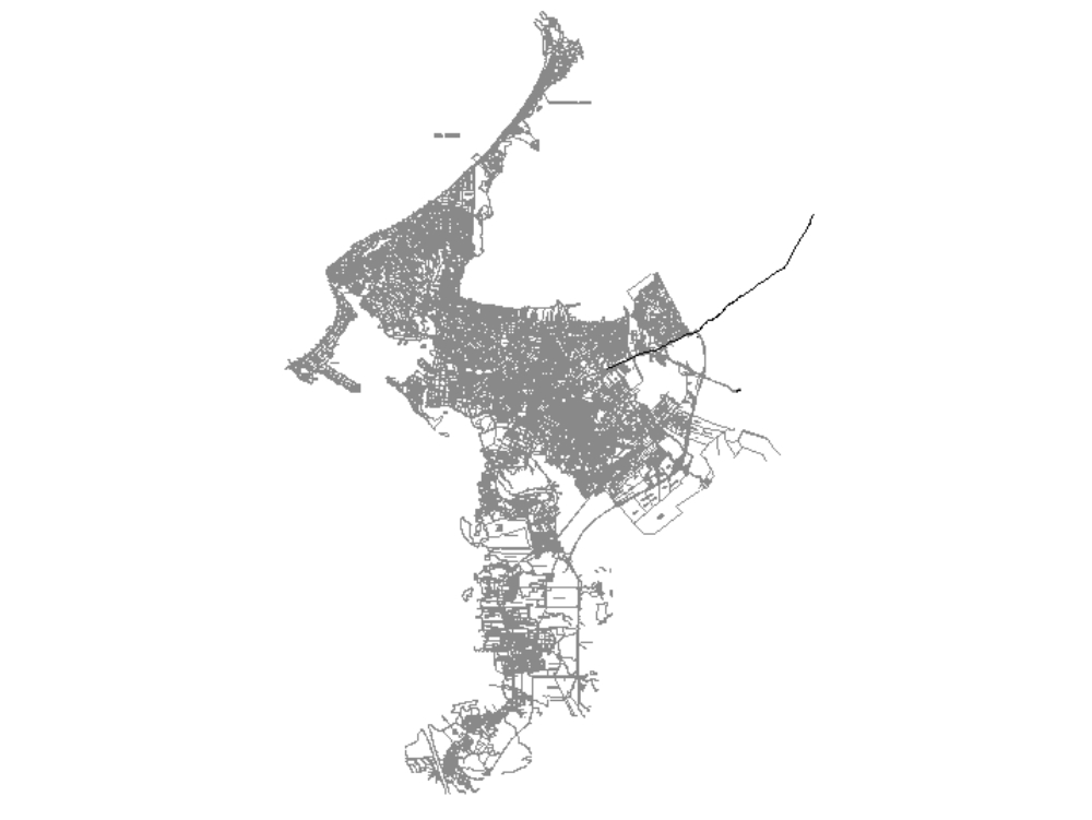 Plano urbano de Cartagena 