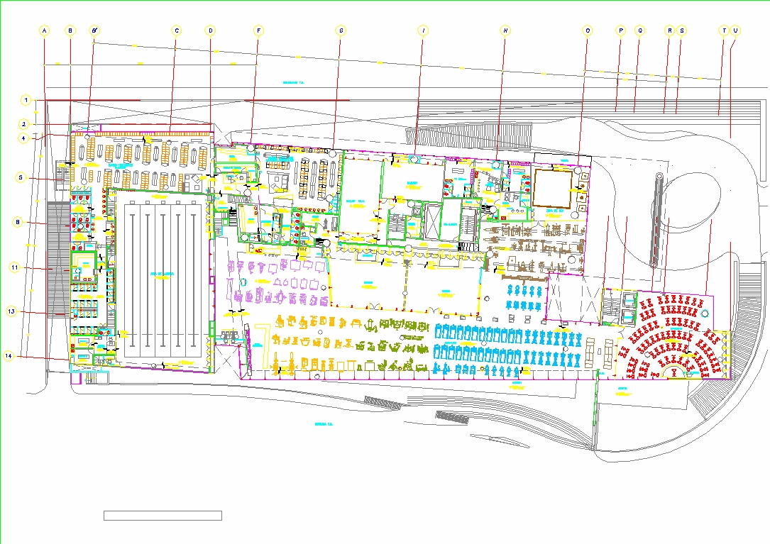 Club deportivo en AutoCAD | Descargar CAD ( MB) | Bibliocad