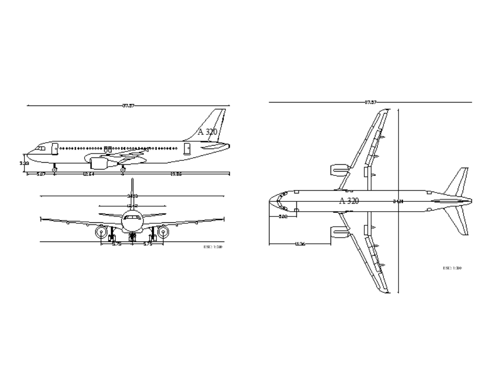 Avión A-320.  