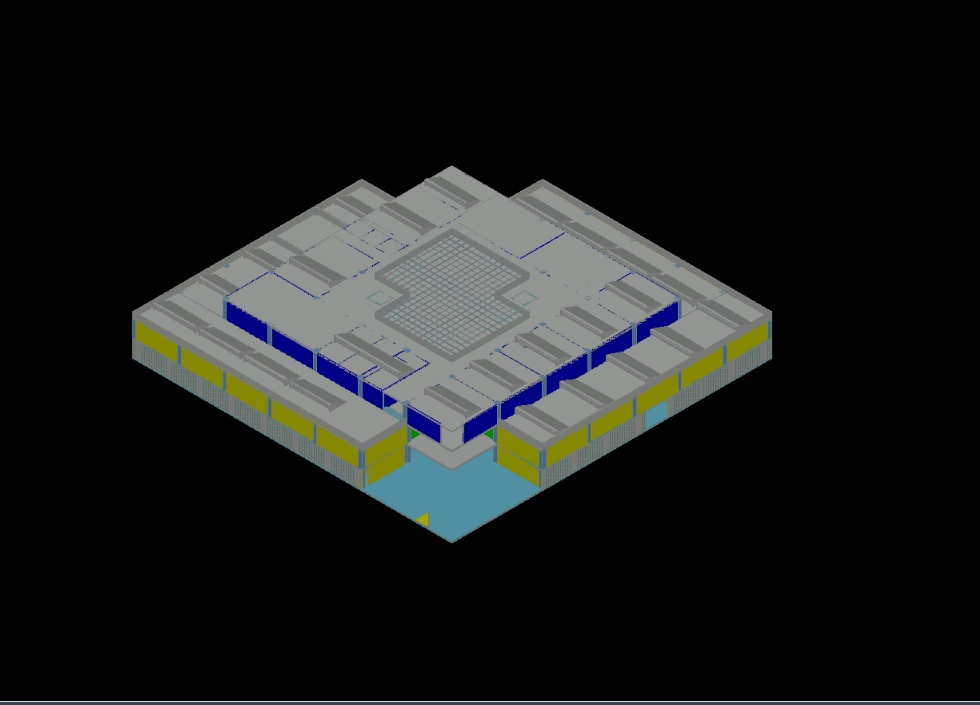 3D-Industriegebäude