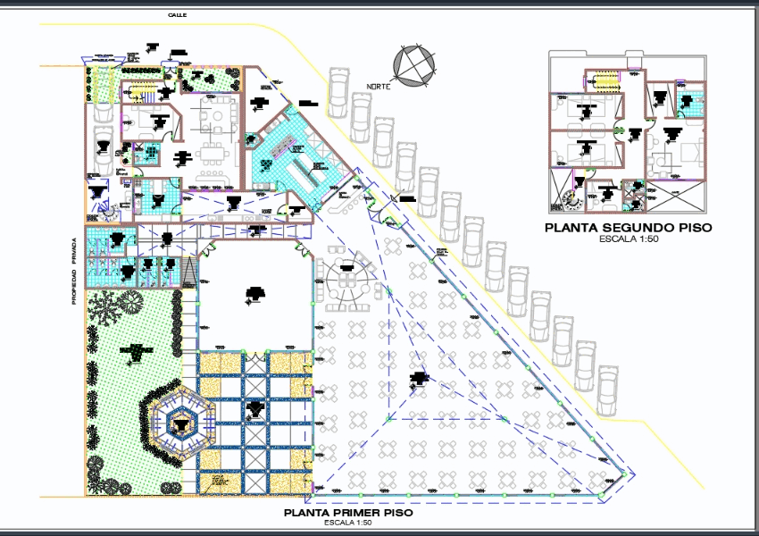 Bar ; Restaurante; Olhe ; Sala de jogos em AutoCAD