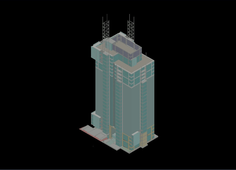 3D-Wolkenkratzer