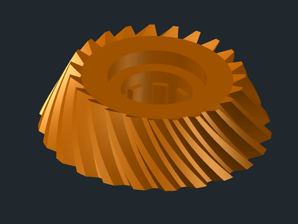 3d  Bevel Helical Pinion
