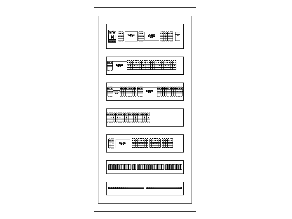 Tablero distribucion de alumbrado en AutoCAD CAD (105.52 KB) Bibliocad
